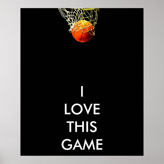 Poster de basquetebol panorâmico (Frente)