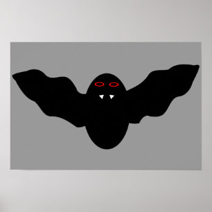 Poster de Bat de Vampiro do Halloween