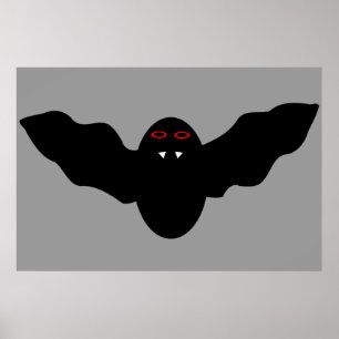 Poster de Bat de Vampiro do Halloween