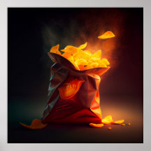 Poster de batatas fritas