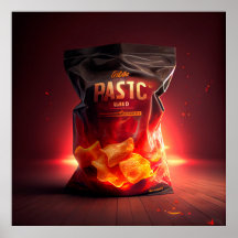 Poster de batatas fritas