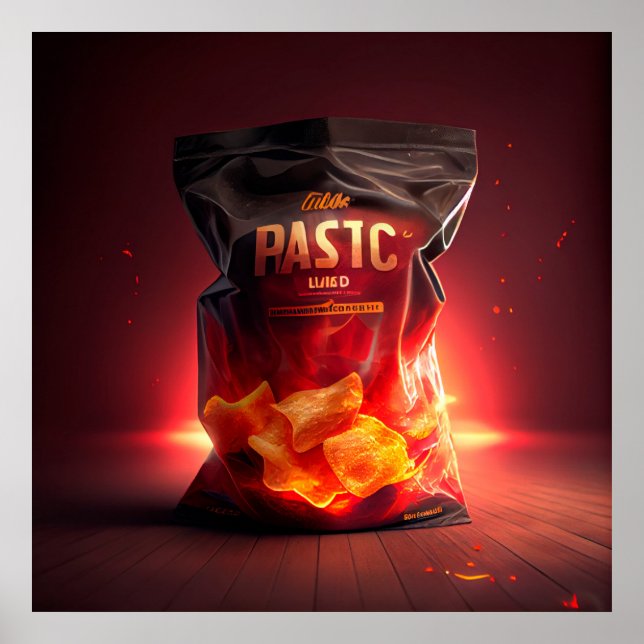 Poster de batatas fritas (Frente)