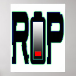 POSTER de bateria RIP