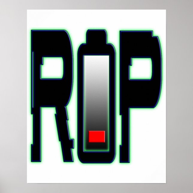 POSTER de bateria RIP (Frente)