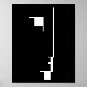 Poster de Bauhaus, rosto de emblema