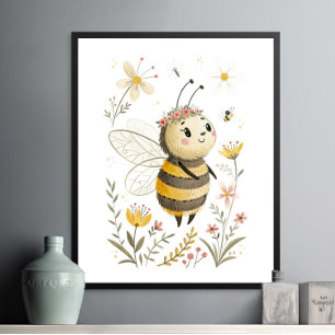 Poster de Bebê Whimsical Voadora