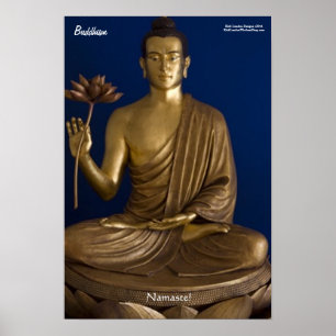 Poster de Belas Artes do Budismo "Namaste"