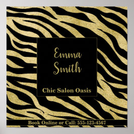 Poster de Beleza do Padrão do ouro