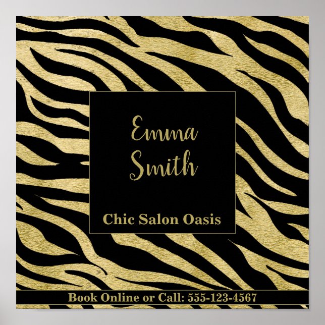 Poster de Beleza do Padrão do ouro (Frente)