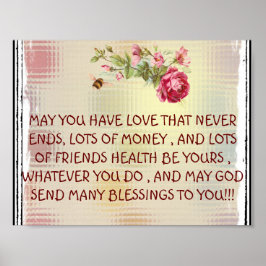 Poster de bênção irlandesa