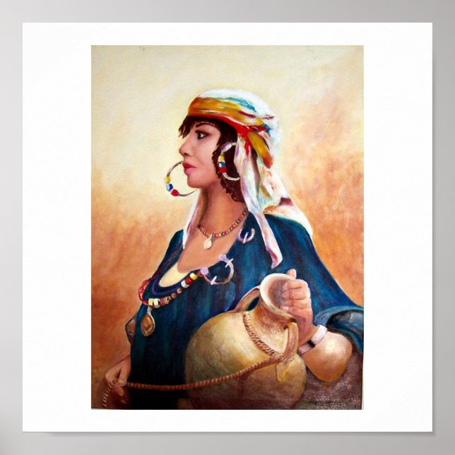 poster de "Berber Woman" (11" x 11") (Frente)