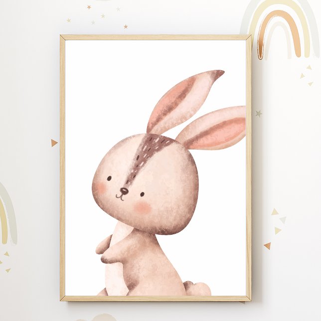Poster de Berçário de Animais da Floresta de Coelh (Criador carregado)