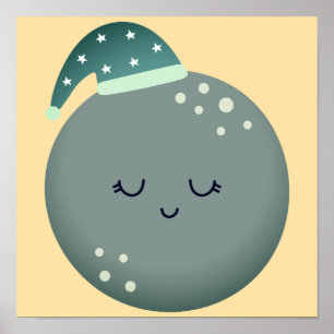 Poster de berçário de sonhos doces