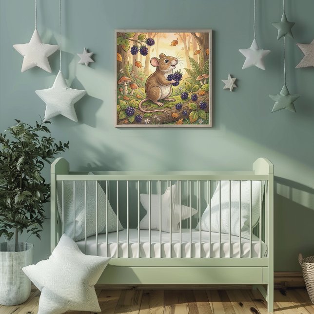 Poster de Berços Animais da Floresta do Ratinho Fo (Criador carregado)
