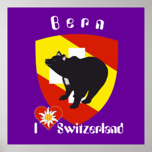 Póster De Berna, De Berna, Berna, Bärn, Suíça, Suisse,