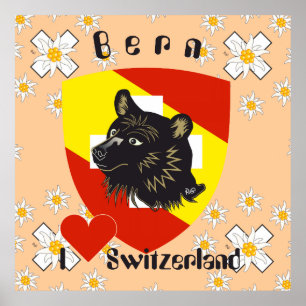 Póster De Berna, De Berna, Berna, Bärn, Suíça, Suisse,