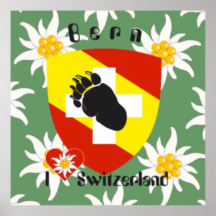 Póster De Berna, De Berna, Berna, Bärn, Suíça, Suisse,