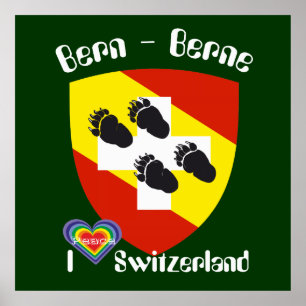 Póster De Berna, De Berna, Berna, Bärn, Suíça, Suisse,