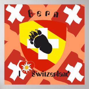 Póster De Berna, De Berna, Berna, Bärn, Suíça, Suisse,