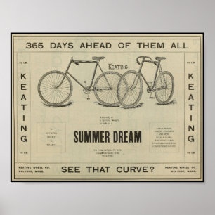 poster de Bicicleta de Manutenção de 1896