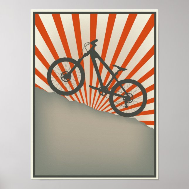 Poster de bicicleta estilo Vintage (Frente)