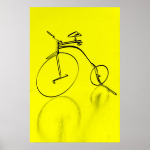 Poster de bicicleta Funky Yello