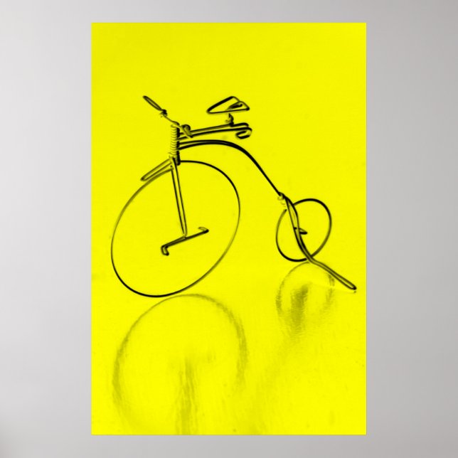 Poster de bicicleta Funky Yello (Frente)