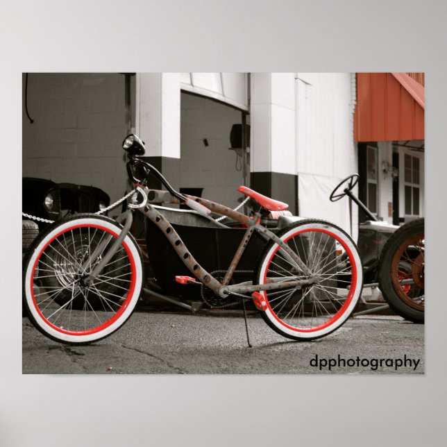 Poster de bicicleta retrô (Frente)