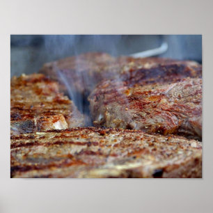 Poster de bife grelhado