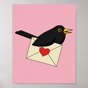 Poster De Blackbird com Amor