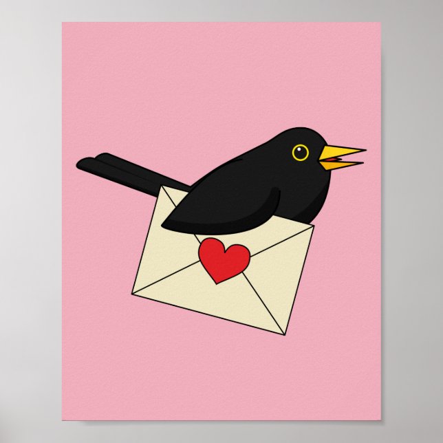 Poster De Blackbird com Amor (Frente)