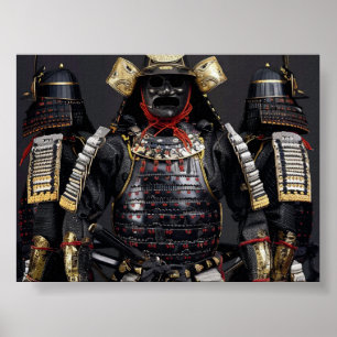 Poster de blindagem Samurai Carteira de impressão