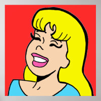 Poster de Blonb Bombshell Comic Strip