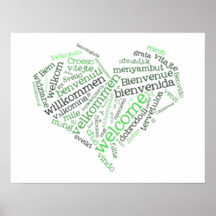 Poster de Boas-vindas ao Coração (muitos idiomas)