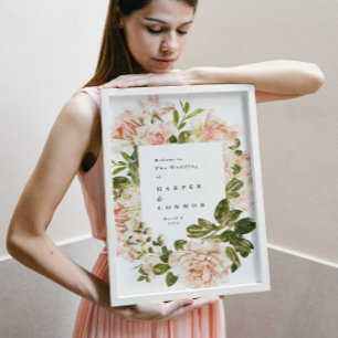 Poster de Boas-vindas ao Rosa Romance Elegante