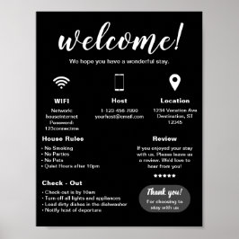 Poster de Boas-vindas da Casa de Aluguer de Férias