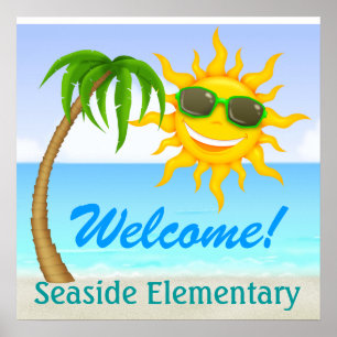 Poster de boas-vindas da escola - SRF