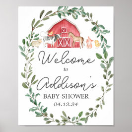 Poster de boas-vindas da fazenda de sinais de Faze