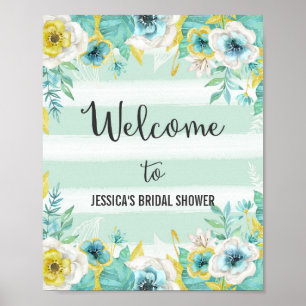 Poster de Boas-Vindas das Flores Azuis