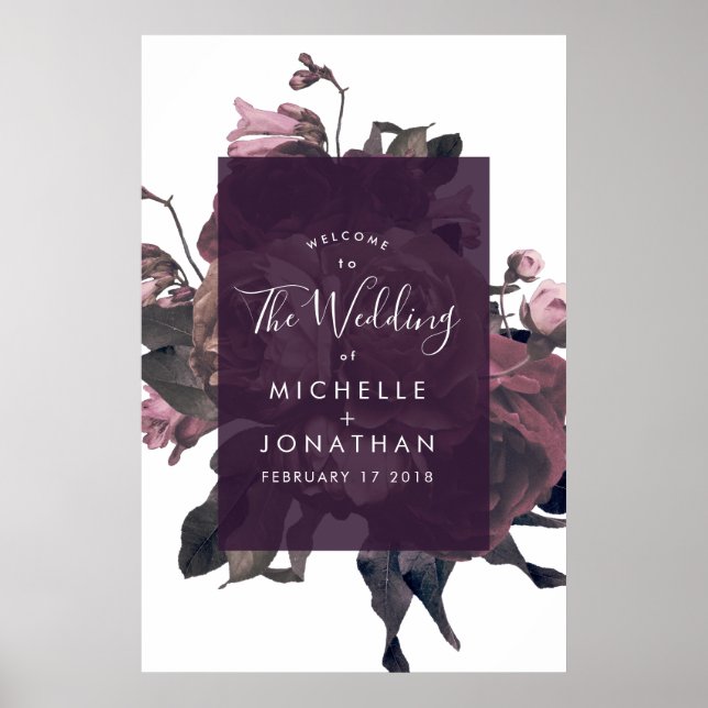 Poster de Boas-Vindas do Casamento de Fantasia Rox (Frente)