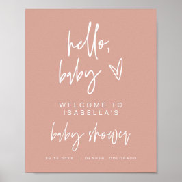 POSTER de Boho Chá de boas-vindas do  Blush Boho