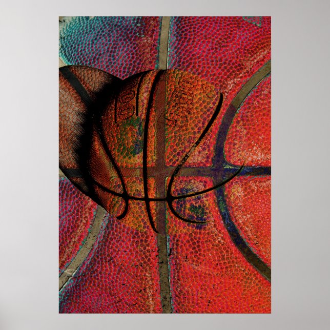 poster de bola de basquetebol urbana (Frente)