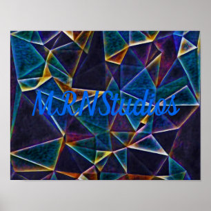 Poster de bolhas quebradas