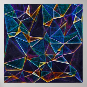 Poster de bolhas quebradas