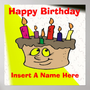 Poster de Bolo de Aniversário