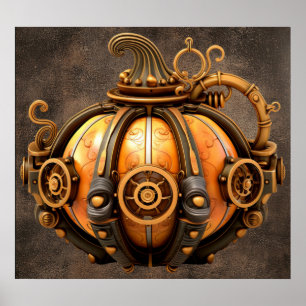 Poster de Bombeiros Steampunk