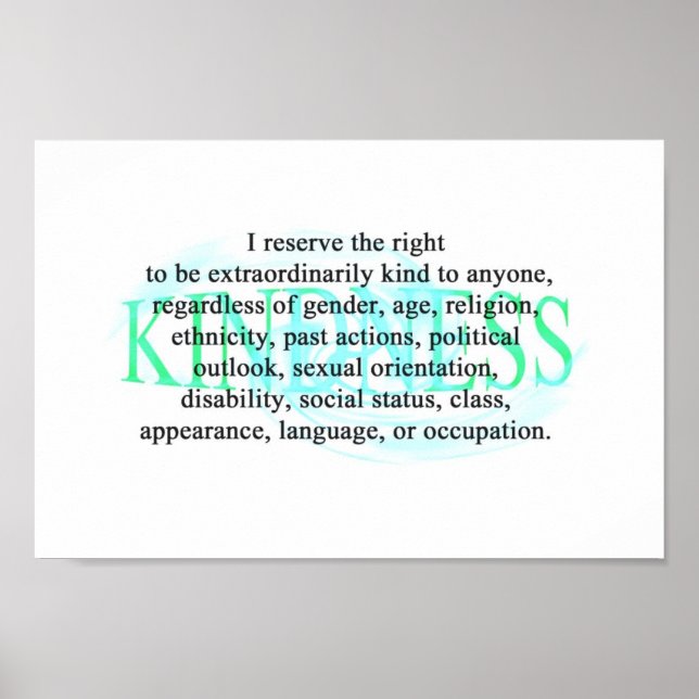 Poster de bondade (Frente)