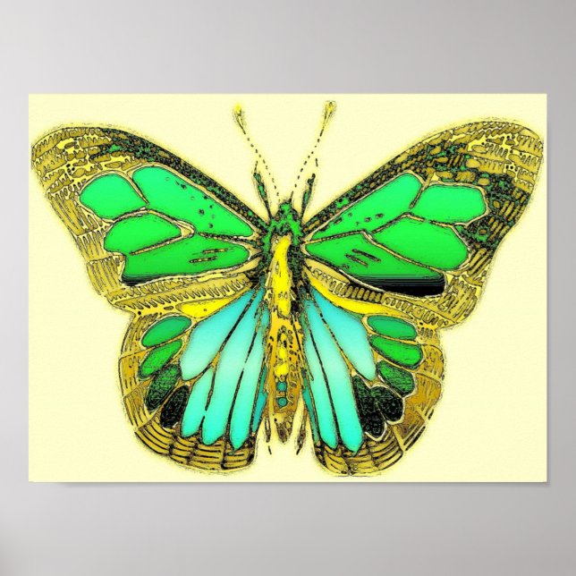 Poster de borboleta (Frente)
