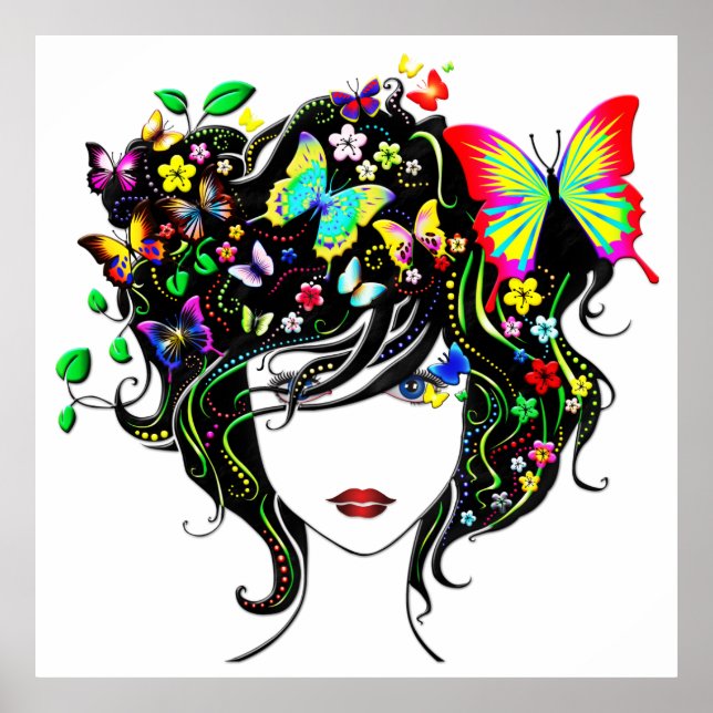 Poster de borboleta 1A (Frente)