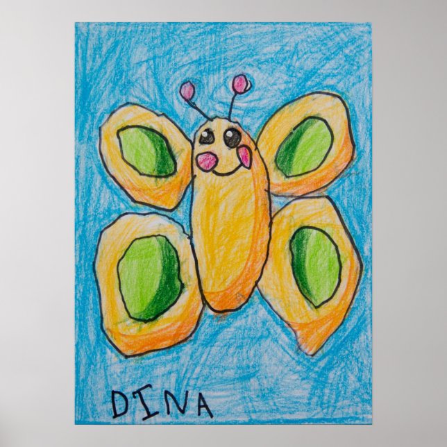 Poster de Borboleta de Dina (Frente)